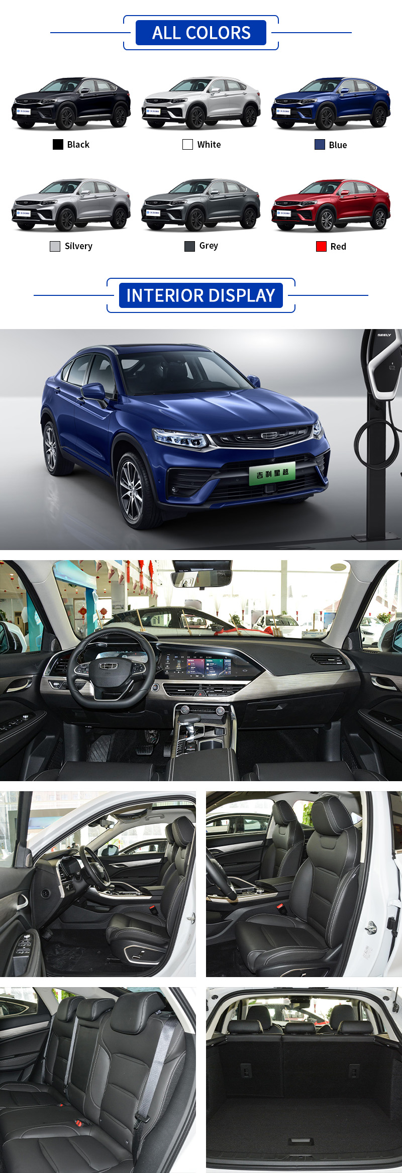 Geely Monjaro PHEV ALL COLORS and INTERIOR DISPLAY