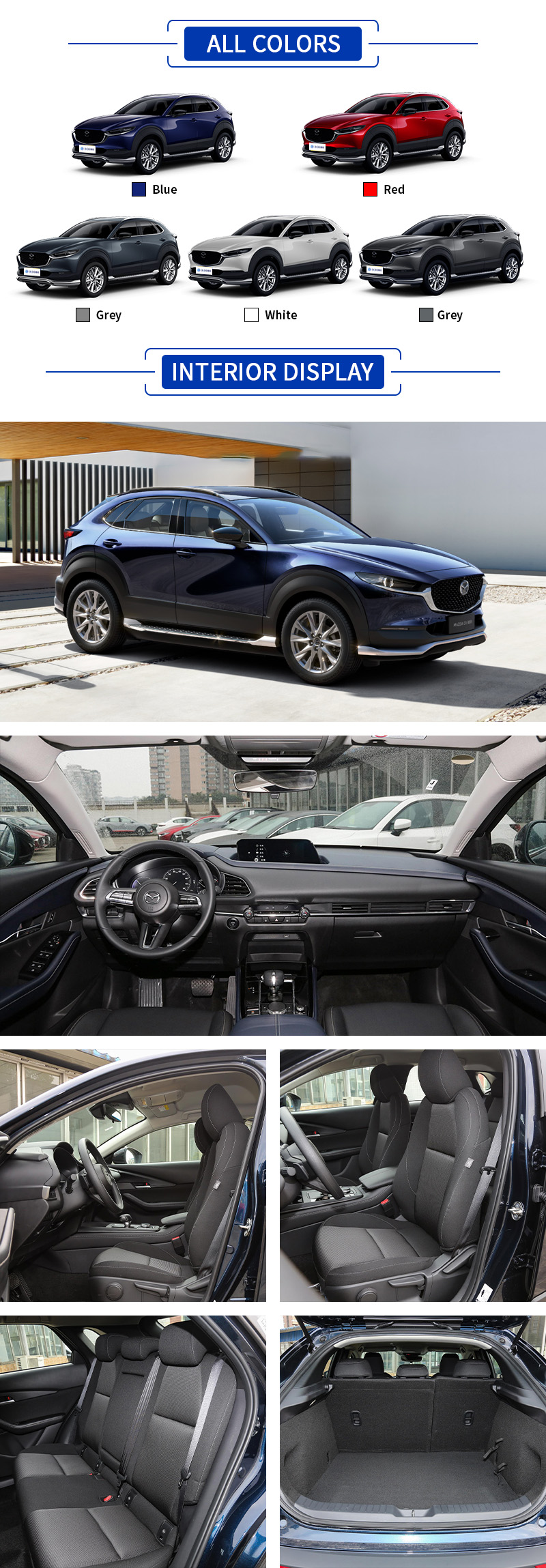 Mazda CX-30 EV ALL COLORS and INTERIOR DISPLAY