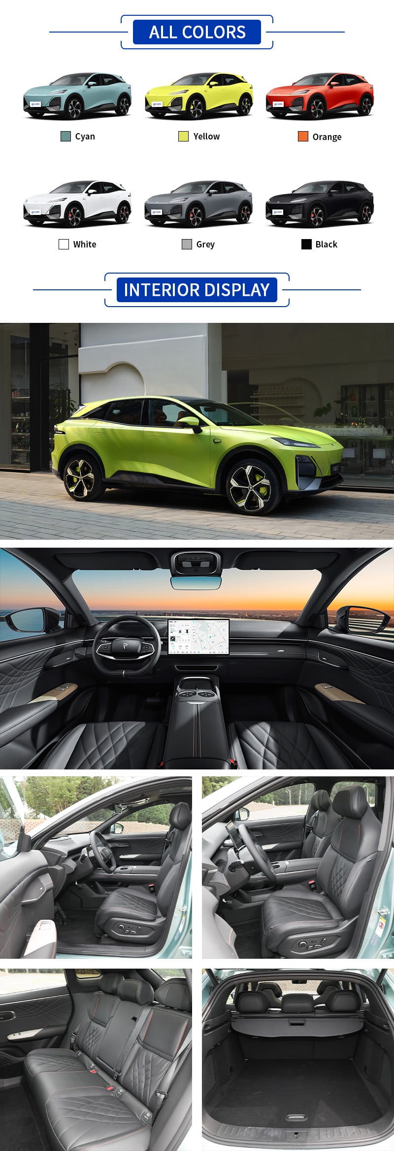 ChangAn Deepal S7 ALL COLORS and INTERIOR DISPLAY
